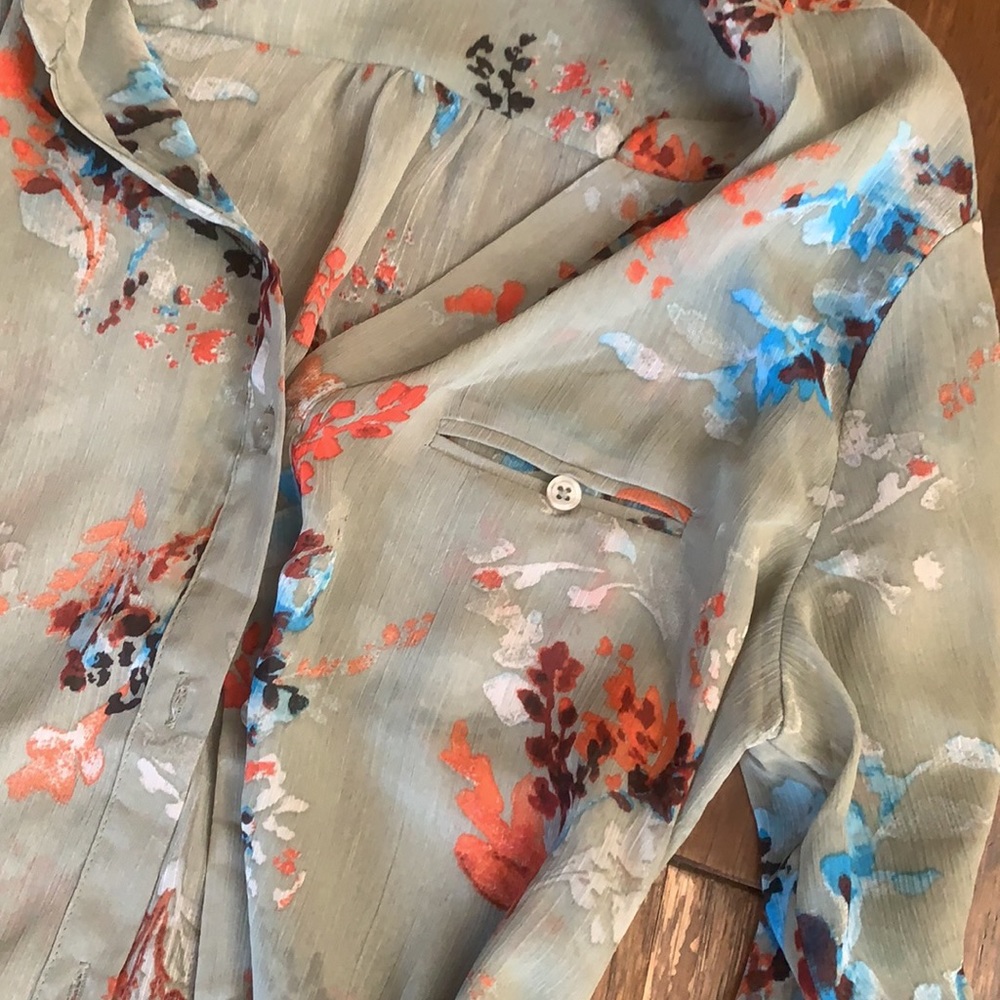 Kut button down chiffon - Picture 3 of 3